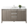 Single Sink Bathroom Vanity with Engineered Marble Top CVH