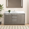 Single Sink Bathroom Vanity with Engineered Marble Top CVH