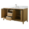 Single Sink Bathroom Vanity with Engineered Marble Top CVH