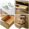 Single Sink Bathroom Vanity with Engineered Marble Top CVH