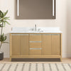 Single Sink Bathroom Vanity with Engineered Marble Top CVH