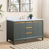 Single Sink Bathroom Vanity with Engineered Marble Top CVH