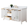 Single Sink Bathroom Vanity with Engineered Marble Top CVH