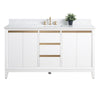 Single Sink Bathroom Vanity with Engineered Marble Top CVH