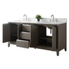 Double Sink Bathroom Vanity with Engineered Marble Top CVH DB