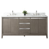 Double Sink Bathroom Vanity with Engineered Marble Top CVH DB