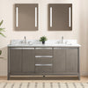 Double Sink Bathroom Vanity with Engineered Marble Top CVH DB