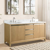 Double Sink Bathroom Vanity with Engineered Marble Top CVH DB