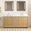 Double Sink Bathroom Vanity with Engineered Marble Top CVH DB