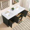 Double Sink Bathroom Vanity with Engineered Marble Top CVH DB