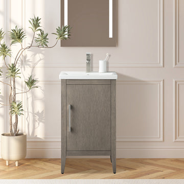 Bathroom Vanity Cabinet with Engineered Marble Top CVI DG