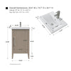 Bathroom Vanity Cabinet with Engineered Marble Top CVI DG