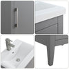 Bathroom Vanity Cabinet with Engineered Marble Top CVI G