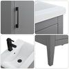 Bathroom Vanity Cabinet with Engineered Marble Top CVI G