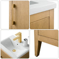 Bathroom Vanity Cabinet with Engineered Marble Top CVI NO