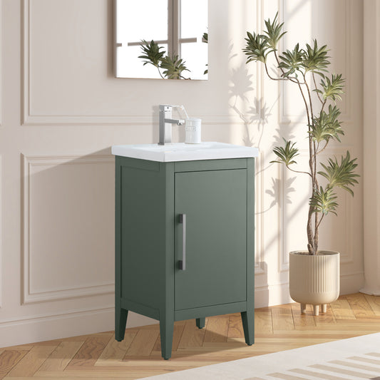 Bathroom Vanity Cabinet with Engineered Marble Top CVI VG