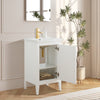 Bathroom Vanity Cabinet with Engineered Marble Top CVI W