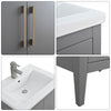 Bathroom Vanity Cabinet with Engineered Marble Top CVI G