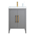 Bathroom Vanity Cabinet with Engineered Marble Top CVI G