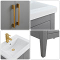 Bathroom Vanity Cabinet with Engineered Marble Top CVI G