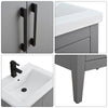 Bathroom Vanity Cabinet with Engineered Marble Top CVI G