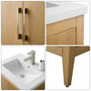 Bathroom Vanity Cabinet with Engineered Marble Top CVI NO