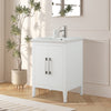 Bathroom Vanity Cabinet with Engineered Marble Top CVI W