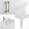 Bathroom Vanity Cabinet with Engineered Marble Top CVI W