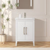 Bathroom Vanity Cabinet with Engineered Marble Top CVI W