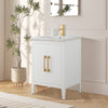 Bathroom Vanity Cabinet with Engineered Marble Top CVI W