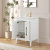 Bathroom Vanity Cabinet with Engineered Marble Top CVI W