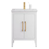 Bathroom Vanity Cabinet with Engineered Marble Top CVI W