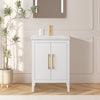 Bathroom Vanity Cabinet with Engineered Marble Top CVI W