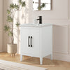 Bathroom Vanity Cabinet with Engineered Marble Top CVI W