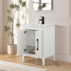 Bathroom Vanity Cabinet with Engineered Marble Top CVI W