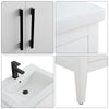 Bathroom Vanity Cabinet with Engineered Marble Top CVI W