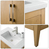 Bathroom Vanity Cabinet with Engineered Marble Top CVI NO