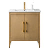 Bathroom Vanity Cabinet with Engineered Marble Top CVI NO