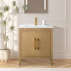 Bathroom Vanity Cabinet with Engineered Marble Top CVI NO