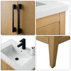 Bathroom Vanity Cabinet with Engineered Marble Top CVI NO