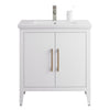 Bathroom Vanity Cabinet with Engineered Marble Top CVI W