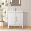 Bathroom Vanity Cabinet with Engineered Marble Top CVI W