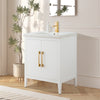 Bathroom Vanity Cabinet with Engineered Marble Top CVI W