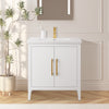 Bathroom Vanity Cabinet with Engineered Marble Top CVI W