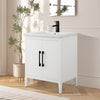 Bathroom Vanity Cabinet with Engineered Marble Top CVI W