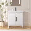 Bathroom Vanity Cabinet with Engineered Marble Top CVI W