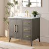 Bathroom Vanity Cabinet with Engineered Marble Top CVI DG