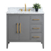 Bathroom Vanity Cabinet with Engineered Marble Top CVI G