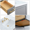 Bathroom Vanity Cabinet with Engineered Marble Top CVI G