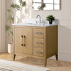 Bathroom Vanity Cabinet with Engineered Marble Top CVI NO